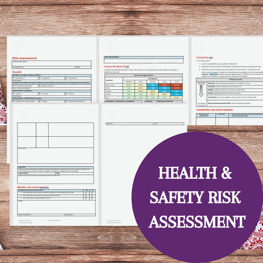 Health and Safety Risk Assessment Form Template