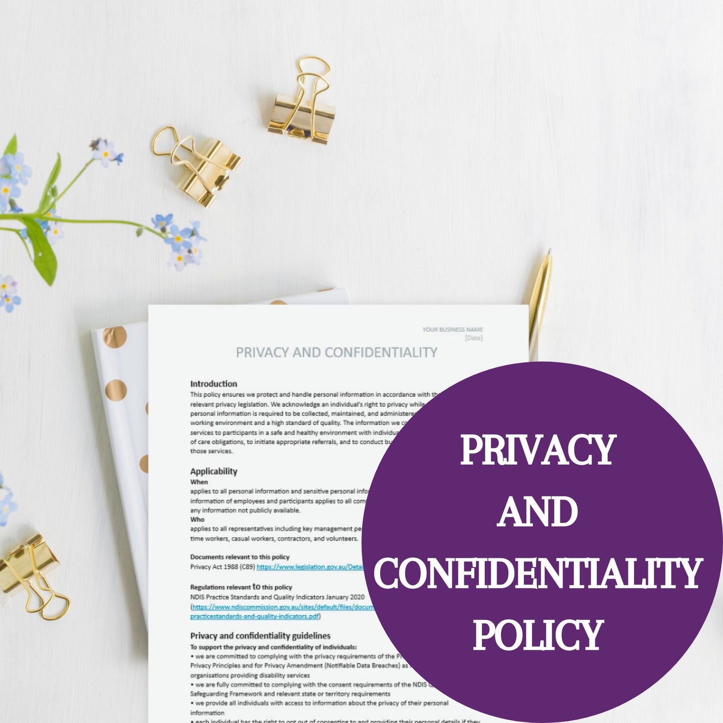 Privacy & Confidentiality Policy Template