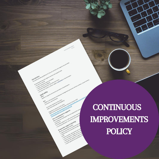 Continuous Improvement Policy Template