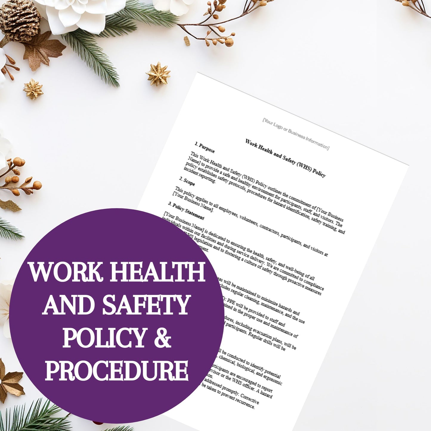 Work Health and Safety Policy Template