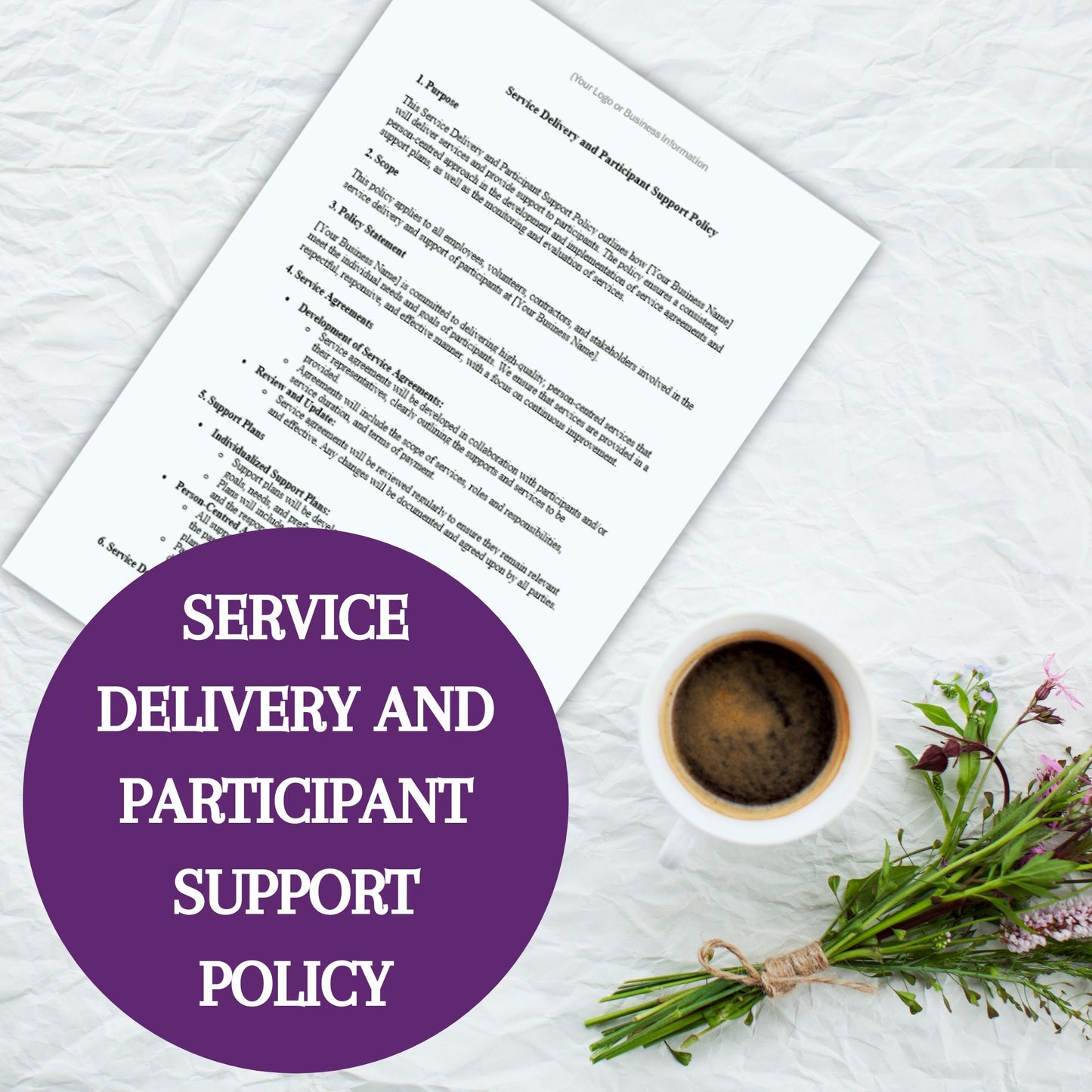 Service Delivery and Participant Support Policy