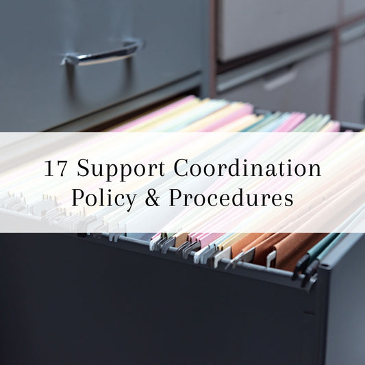 Support Coordination Policy & Procedure Template Bundle