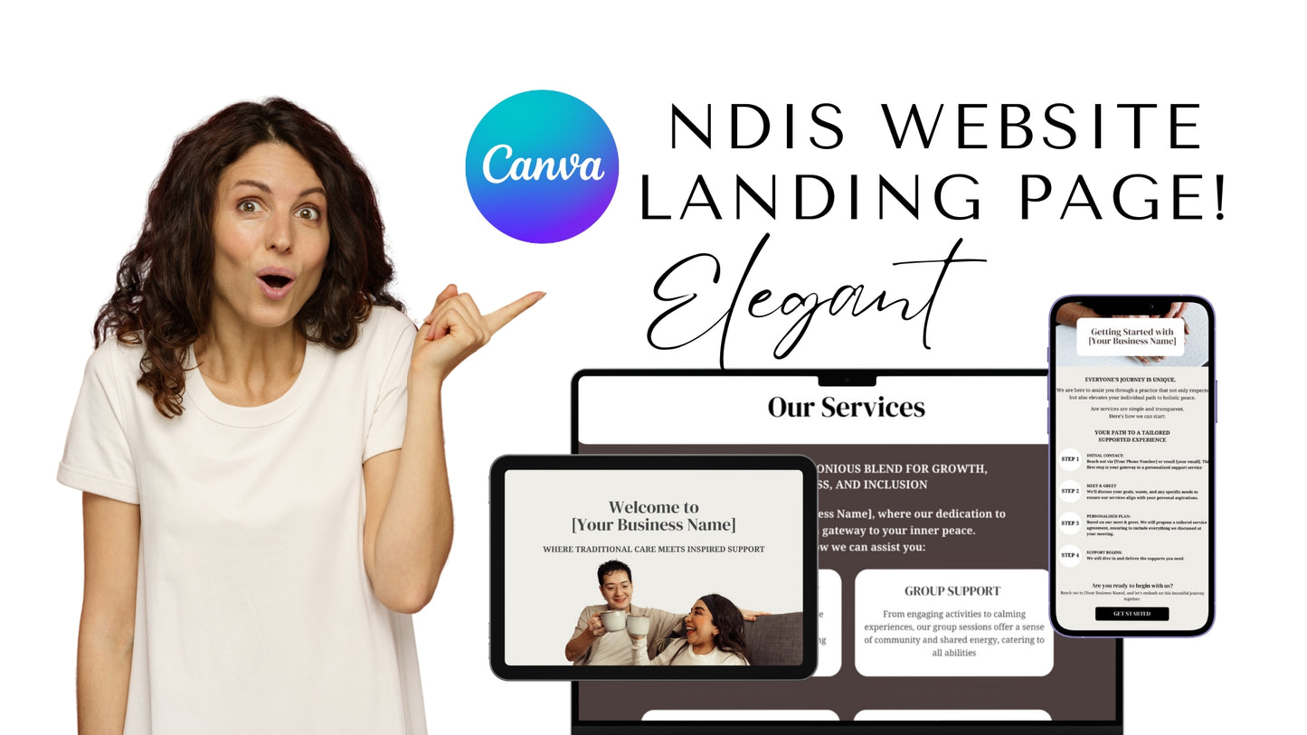 Elegant NDIS Landing Page Template